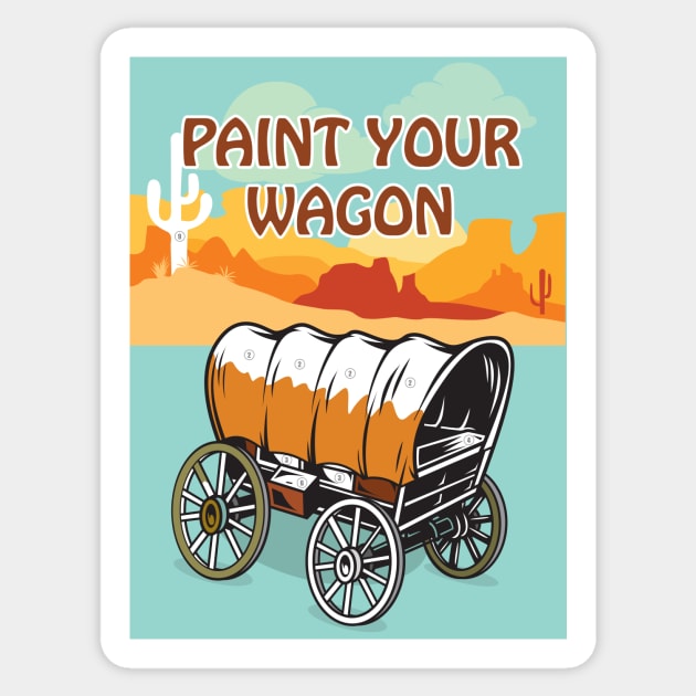 Paint Your Wagon - Alternative Movie Poster Sticker by MoviePosterBoy